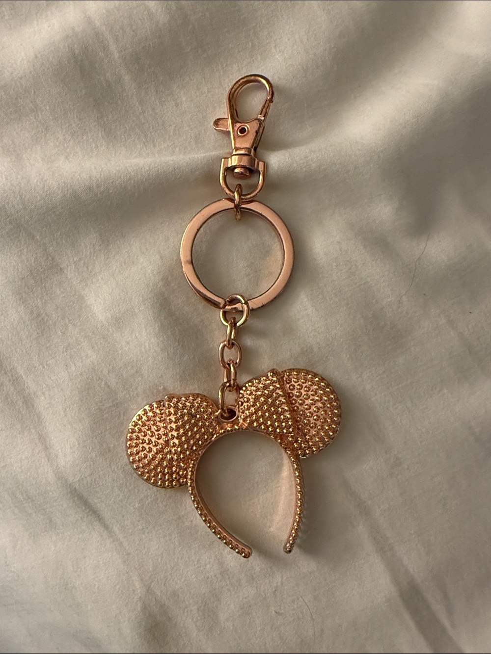 Gold Mickey Ear Headband Keychain - Women's Accessory